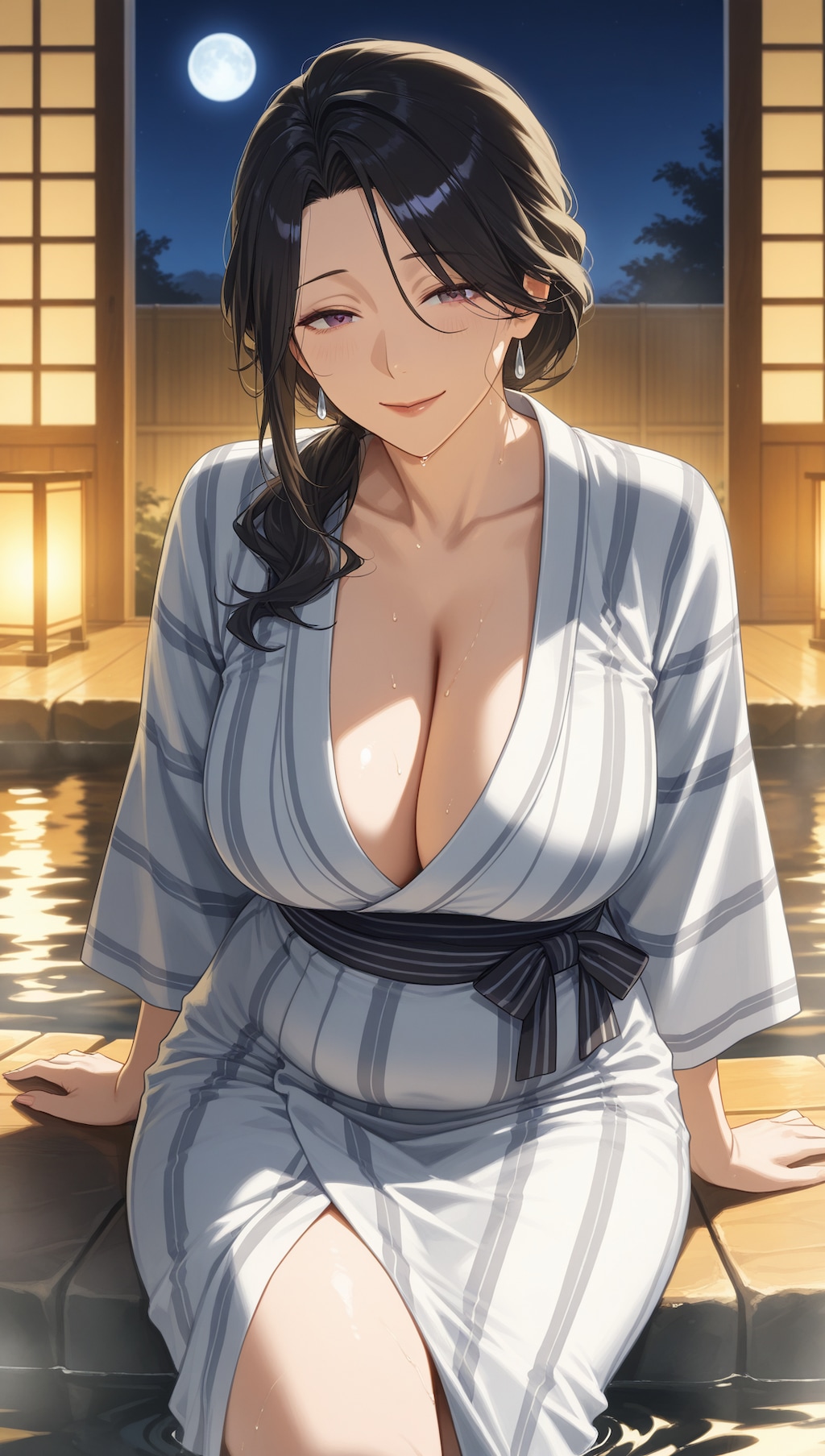 温泉宿の女将さん