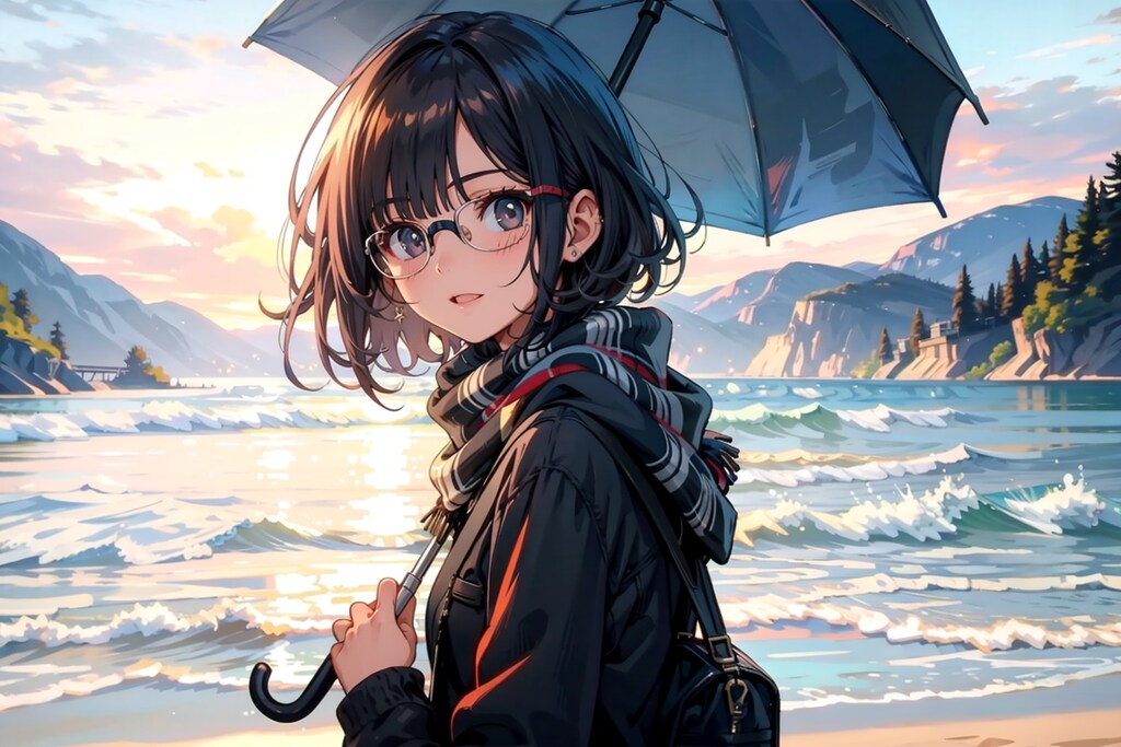 夜になると水平線も見えなくなる海に，こぶしほどの水溜まりも作れずに降る雨粒は悲しいね。