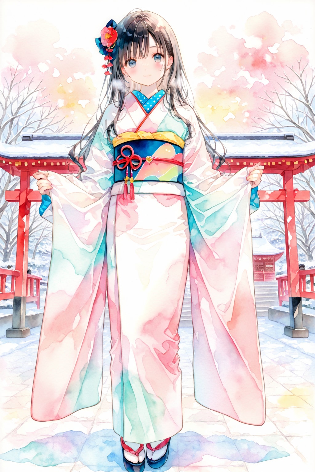 明けましておめでとうございます(2) | の人気AIイラスト・グラビア