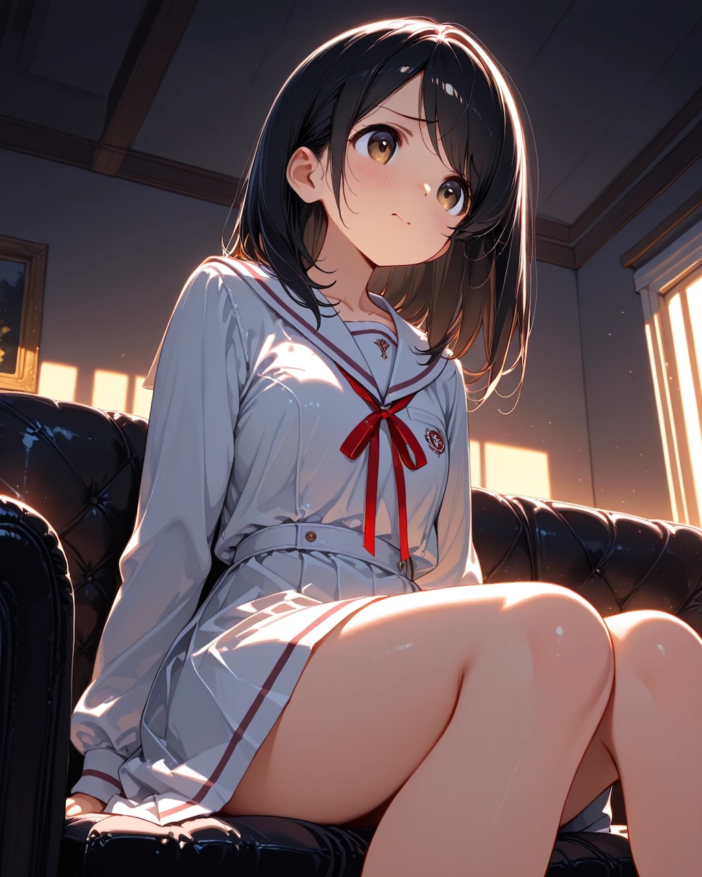 売られる少女