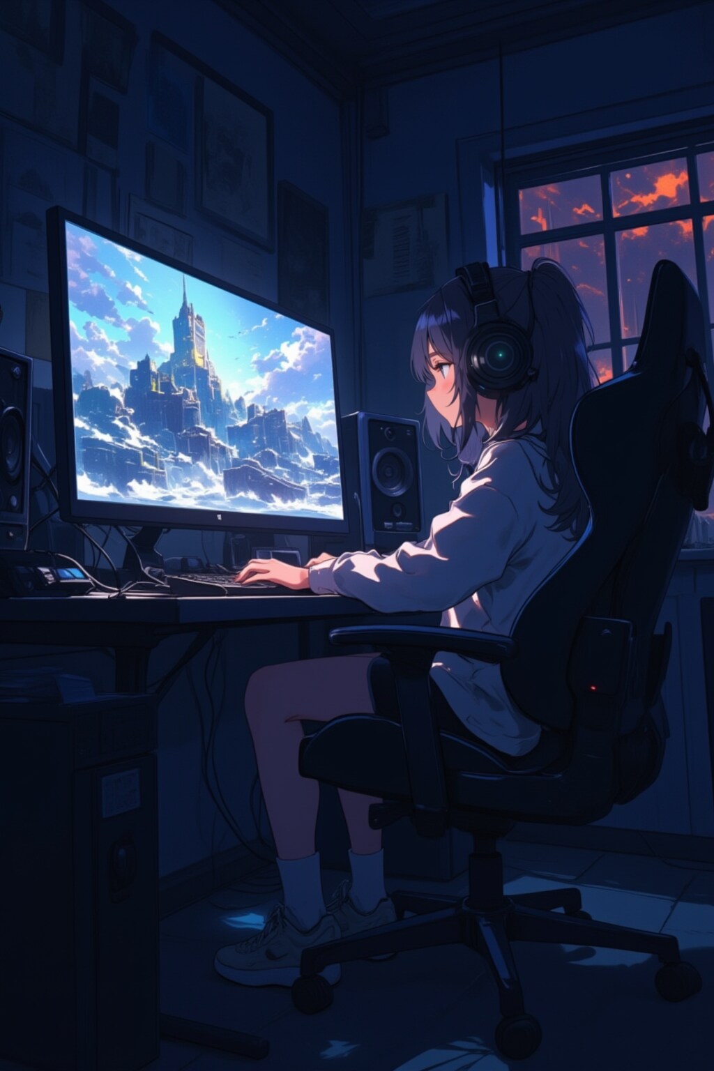 黙々とｗ | の人気AIイラスト・グラビア