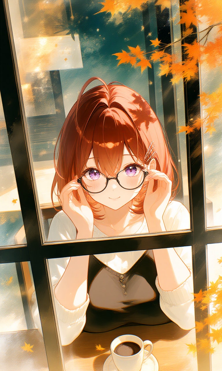 喫茶店の窓辺 | の人気AIイラスト・グラビア