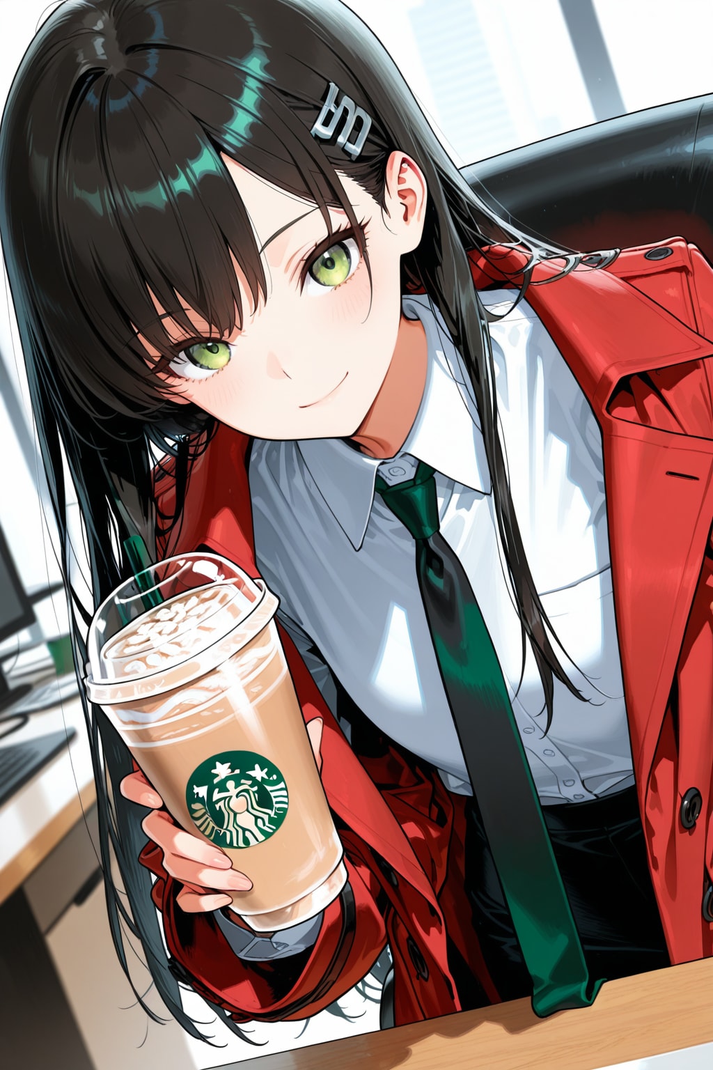 隙あらばコーヒーを勧める後輩 | の人気AIイラスト・グラビア