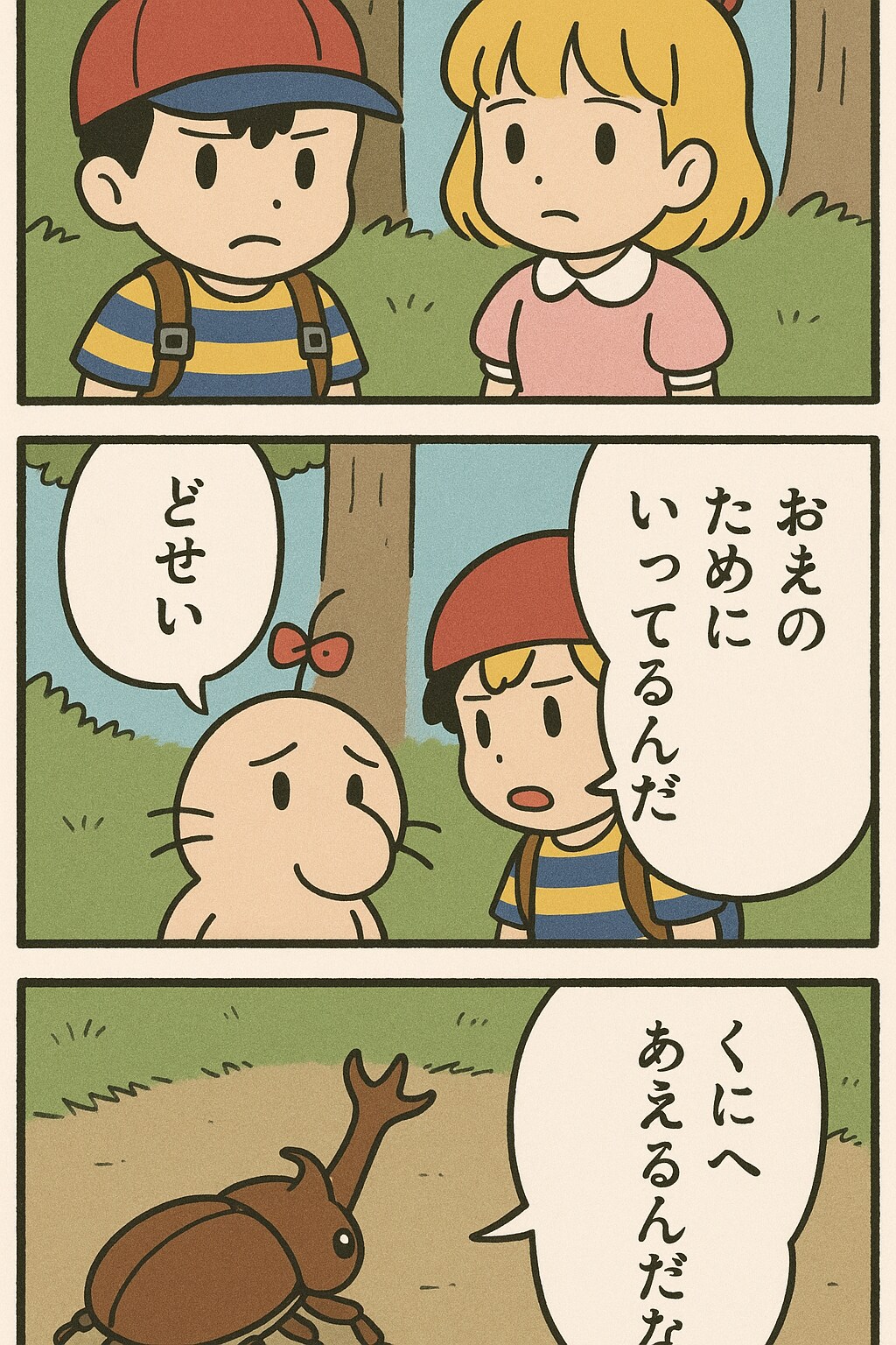 エンディングまで泣いたら駄目の、くにへかえるんだな3