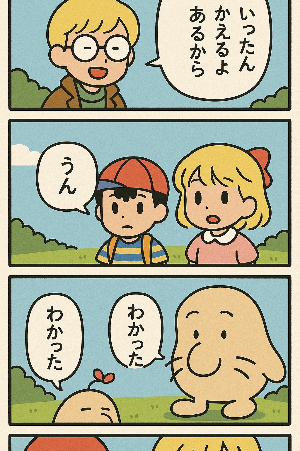 エンディングまで泣いたら駄目の、くにへかえるんだな3