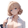Yシャツ　と　ノーブラ 3枚目