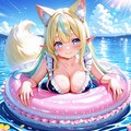 12枚）青空と浮輪② 2枚目