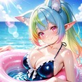 12枚）青空と浮輪② 10枚目