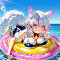 12枚）青空と浮輪② 6枚目