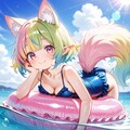 12枚）青空と浮輪② 11枚目