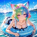 12枚）青空と浮輪② 3枚目