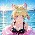 12枚）青空と浮輪② 4枚目
