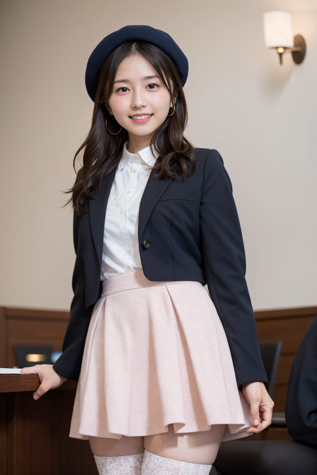 綺麗な足の会社の受付嬢 5