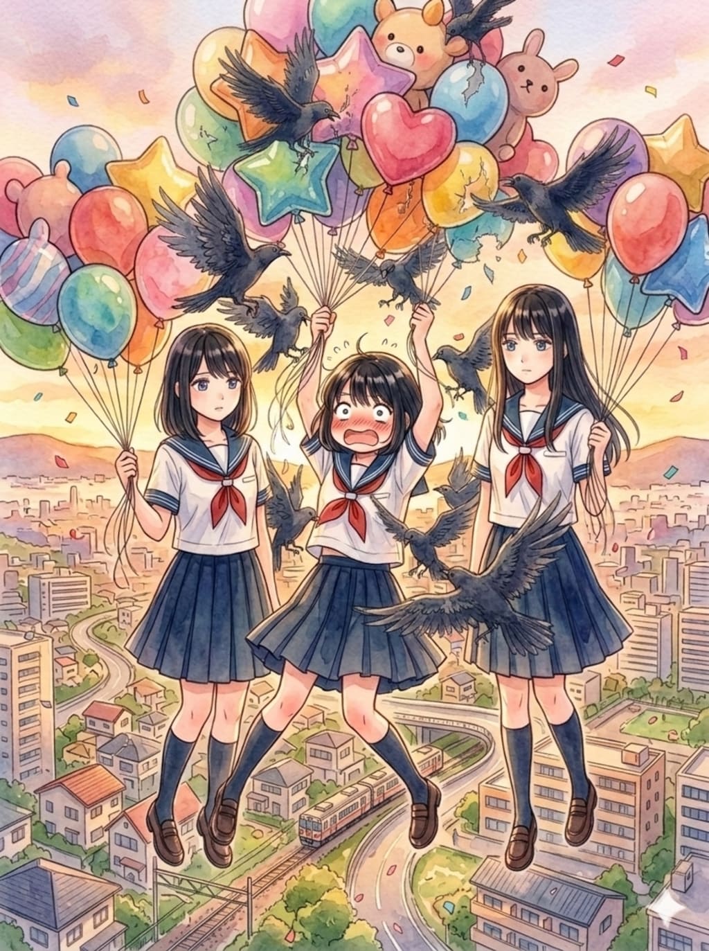 重力を感じさせない浮遊の仕方