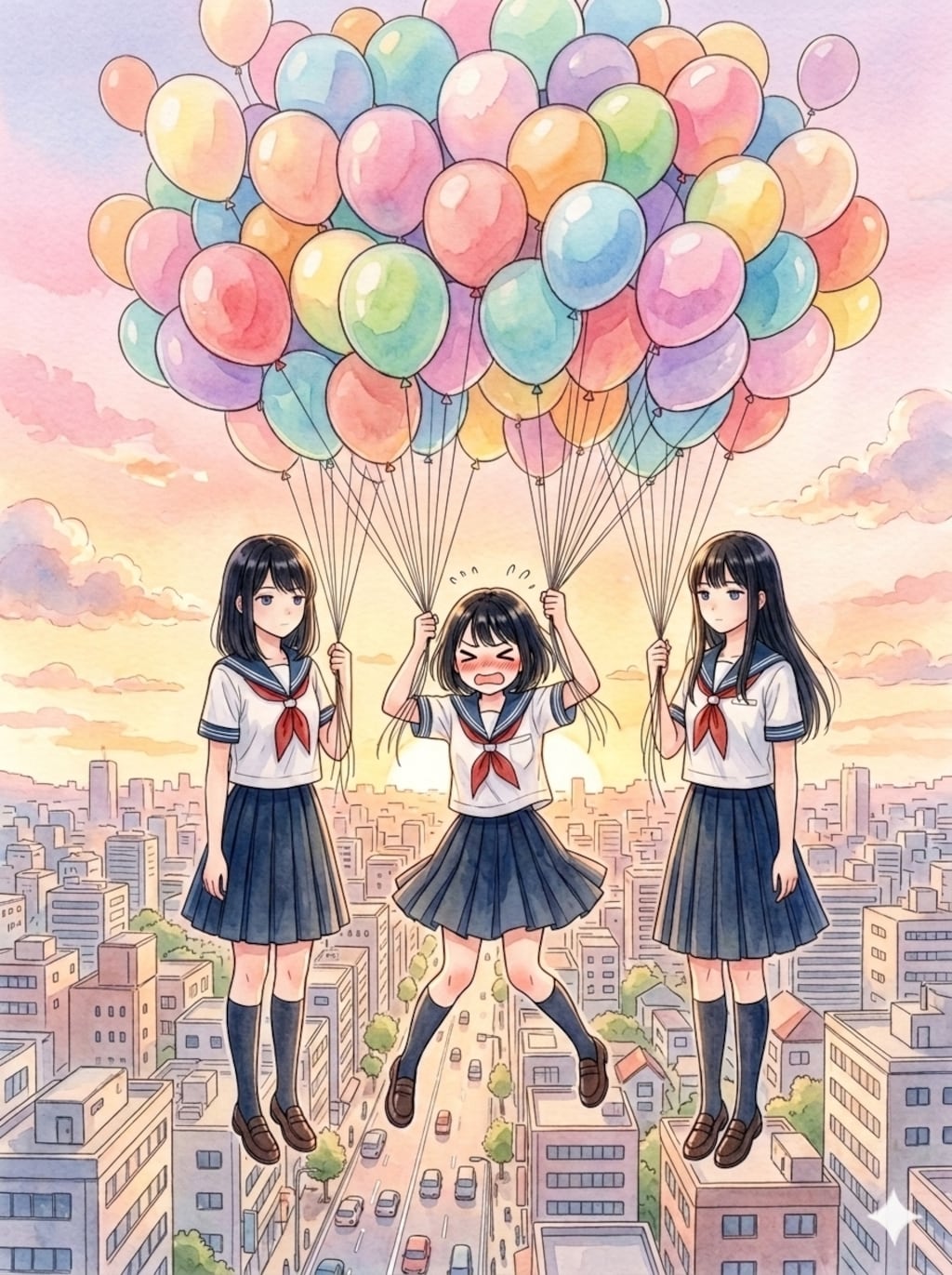 重力を感じさせない浮遊の仕方