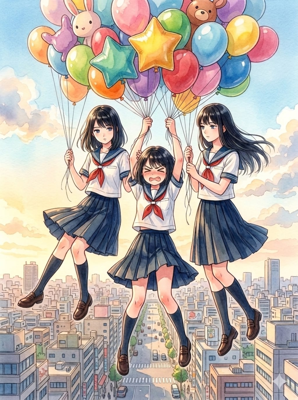 重力を感じさせない浮遊の仕方