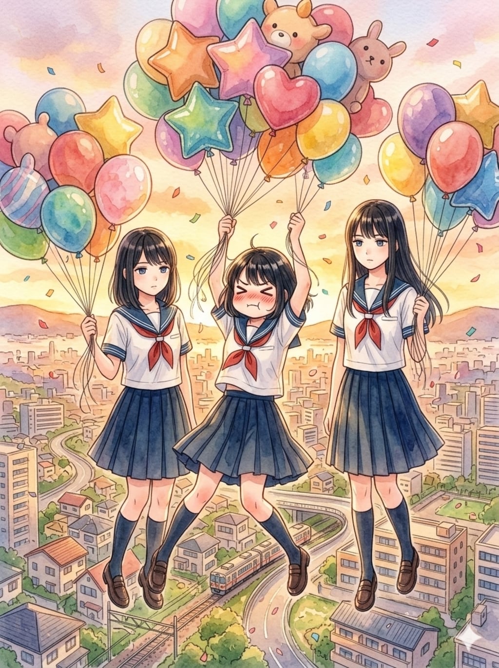 重力を感じさせない浮遊の仕方