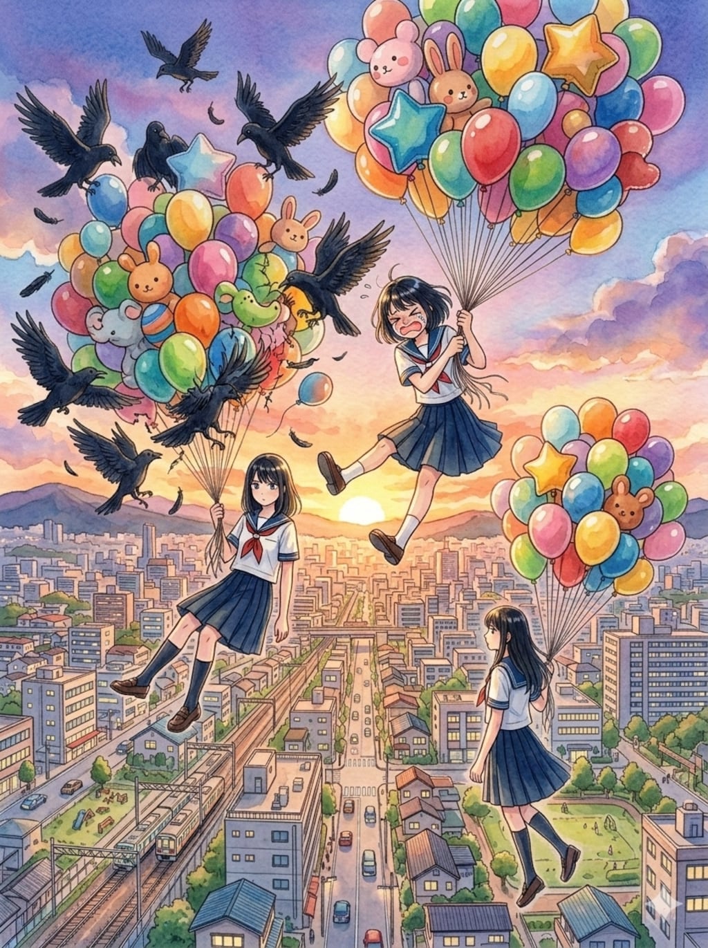 重力を感じさせない浮遊の仕方