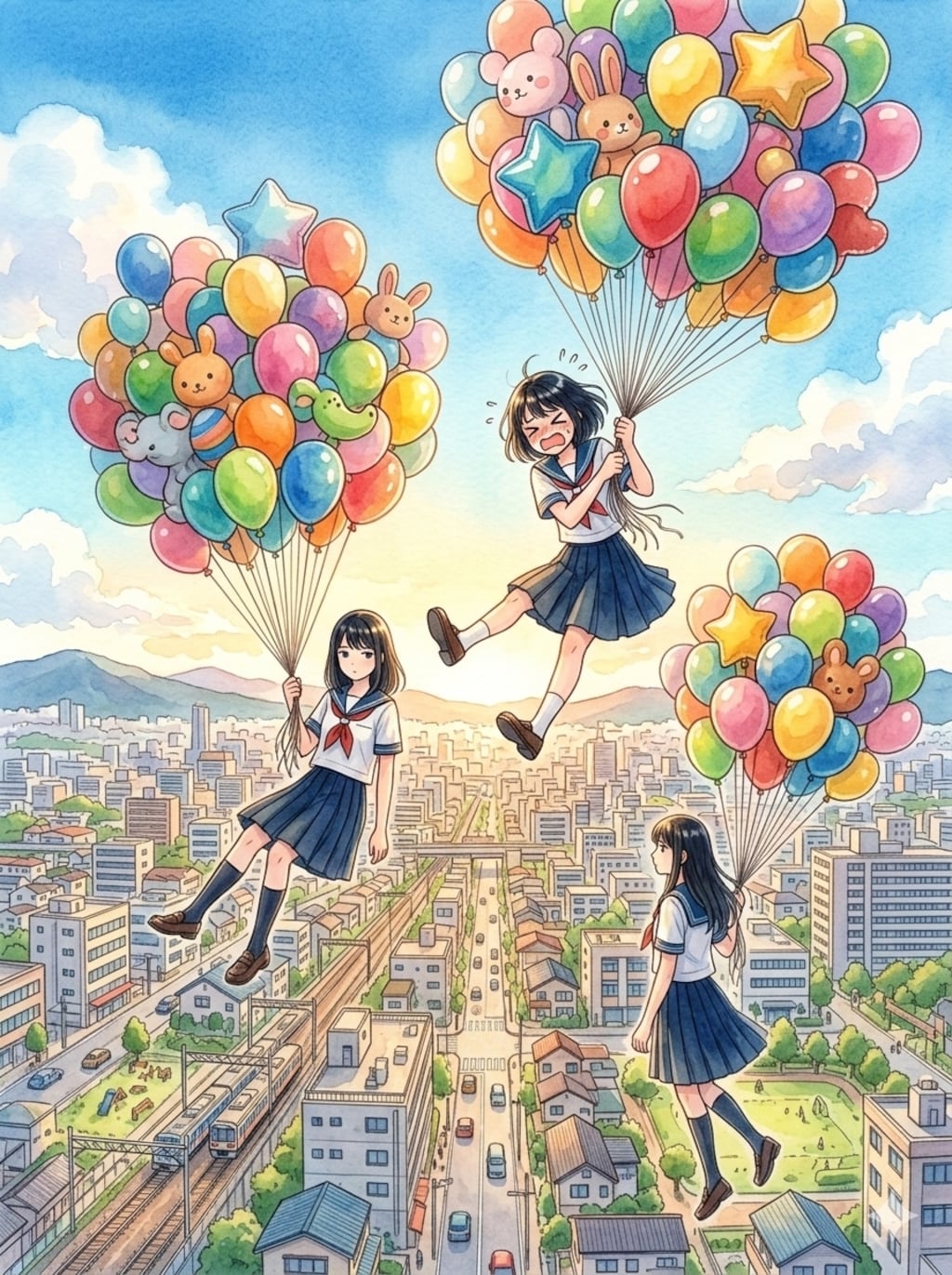 重力を感じさせない浮遊の仕方