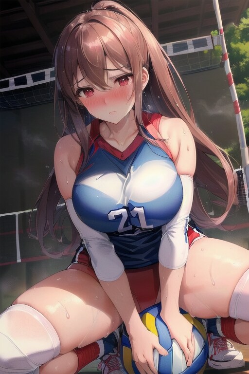女子バレー部員