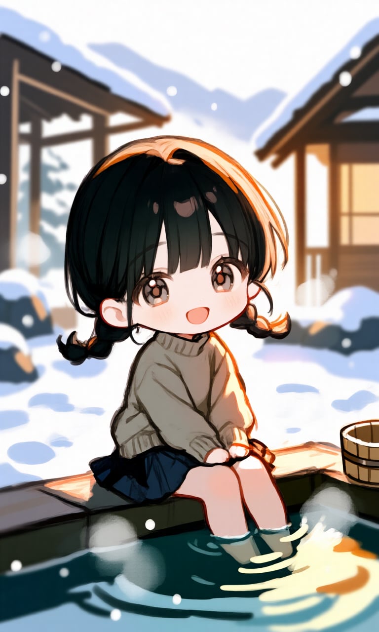 足湯 | の人気AIイラスト・グラビア