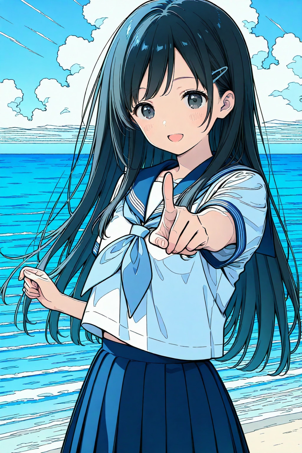 夏の海の三女ちゃん⛄✨
