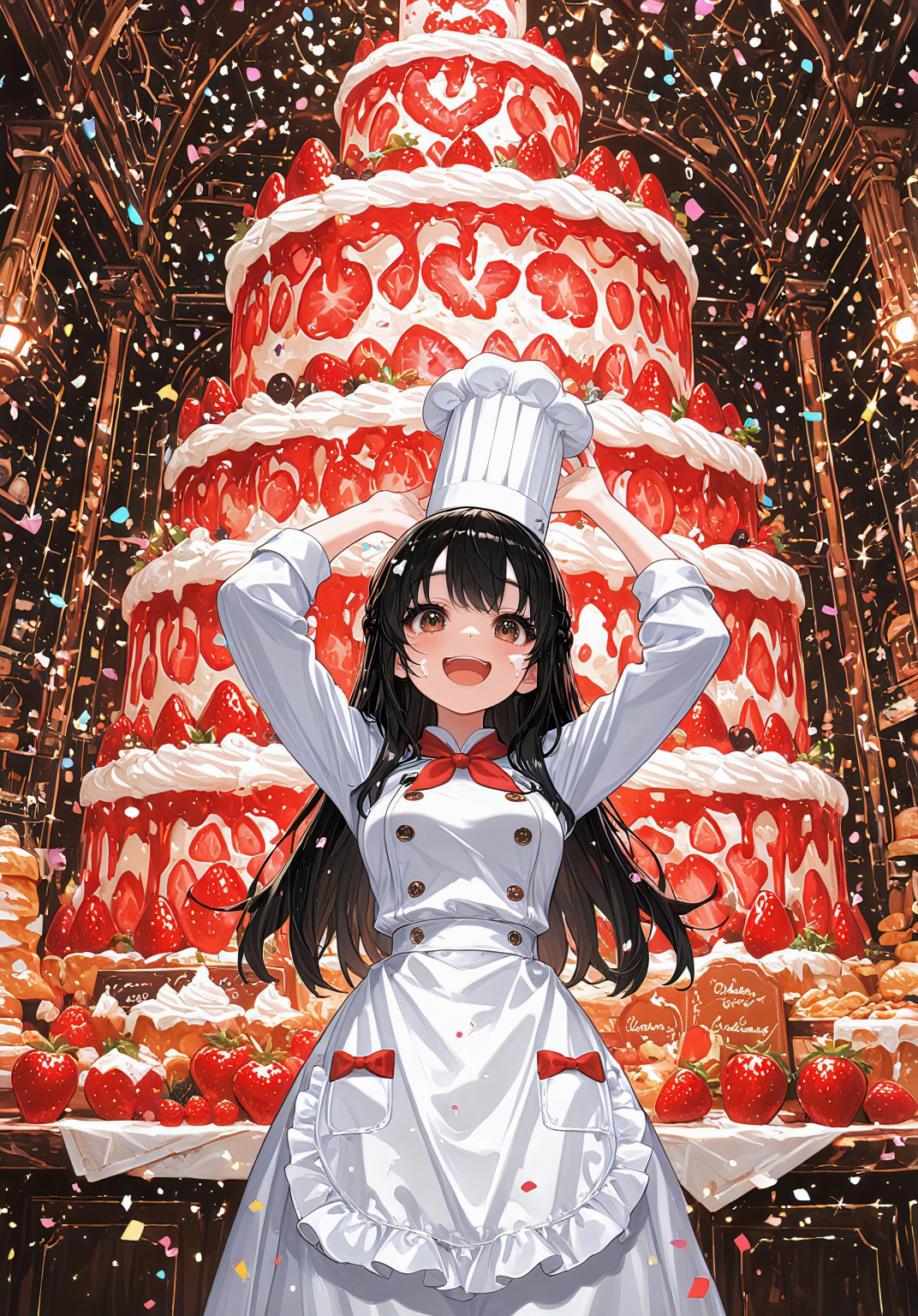 咲夜、超巨大ケーキ爆誕！ | の人気AIイラスト・グラビア
