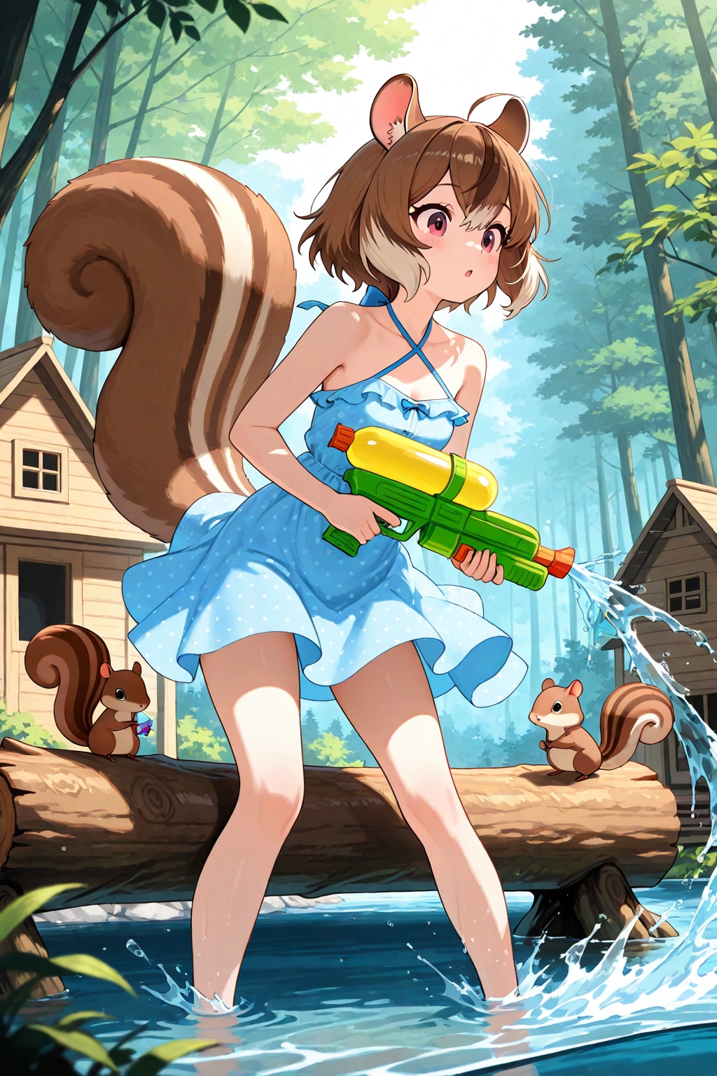 シルちゃんの水遊び《おいでよ どうぶつの娘》