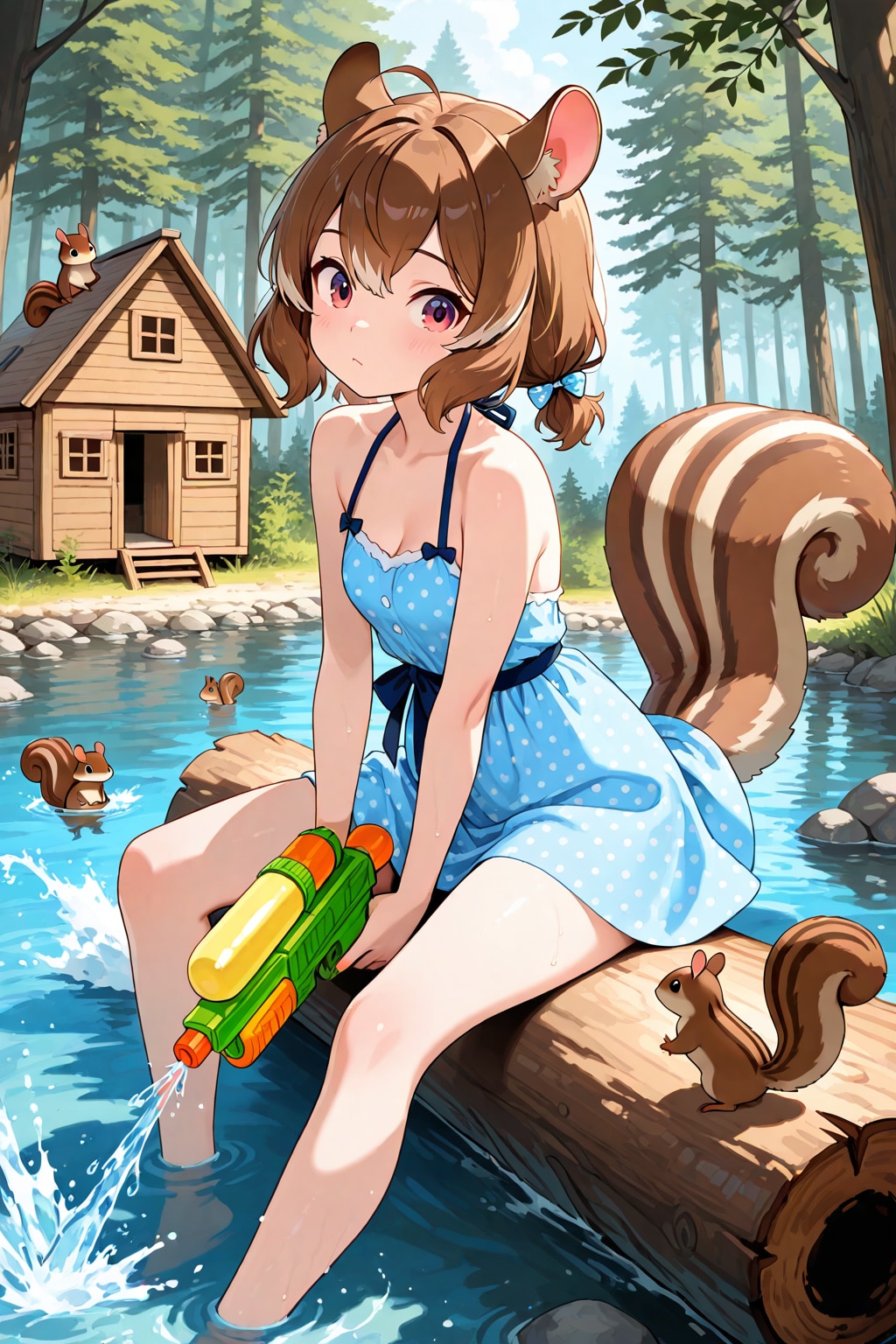 シルちゃんの水遊び《おいでよ どうぶつの娘》