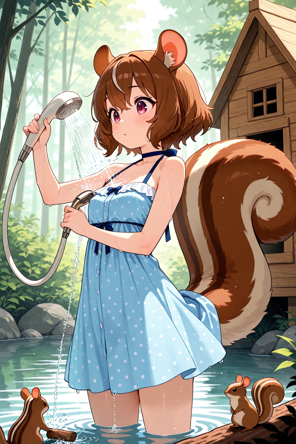 シルちゃんの水遊び《おいでよ どうぶつの娘》