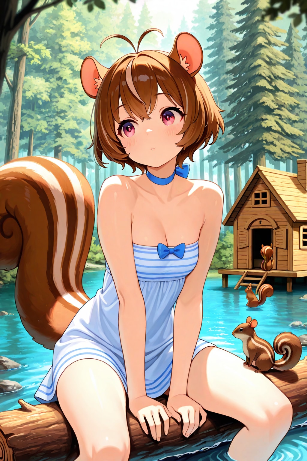 シルちゃんの水遊び《おいでよ どうぶつの娘》