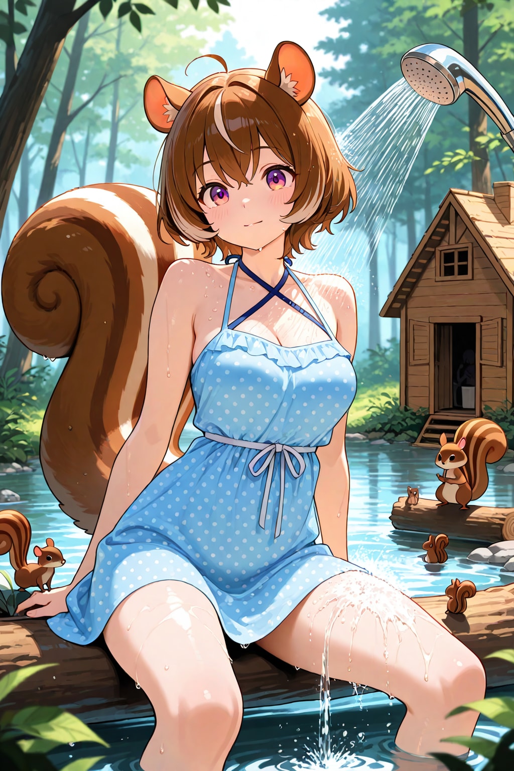 シルちゃんの水遊び《おいでよ どうぶつの娘》