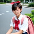八九寺コスの丸メガネ少女 5枚目