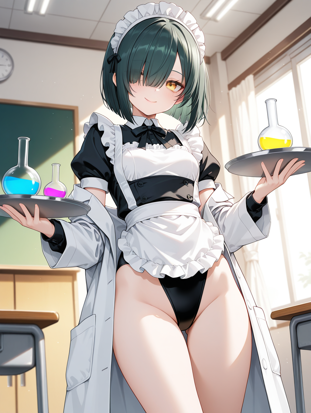レモンとグレープとソーダです…… メイドxレオタード