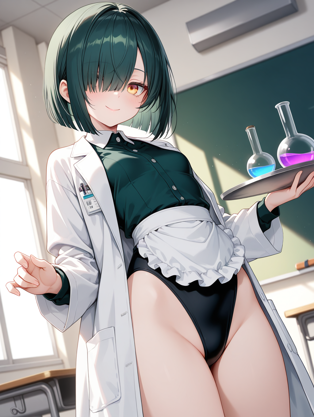 レモンとグレープとソーダです…… メイドxレオタード