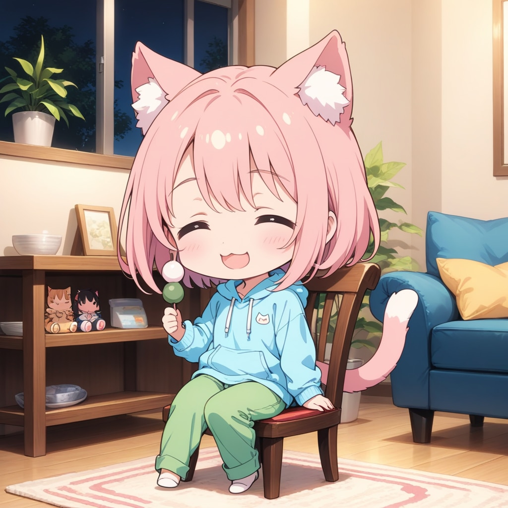 こんばんにゃん | の人気AIイラスト・グラビア