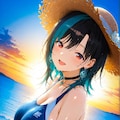 今日のイラスト　夏のお姉さん　輪堂千速さん 4枚目