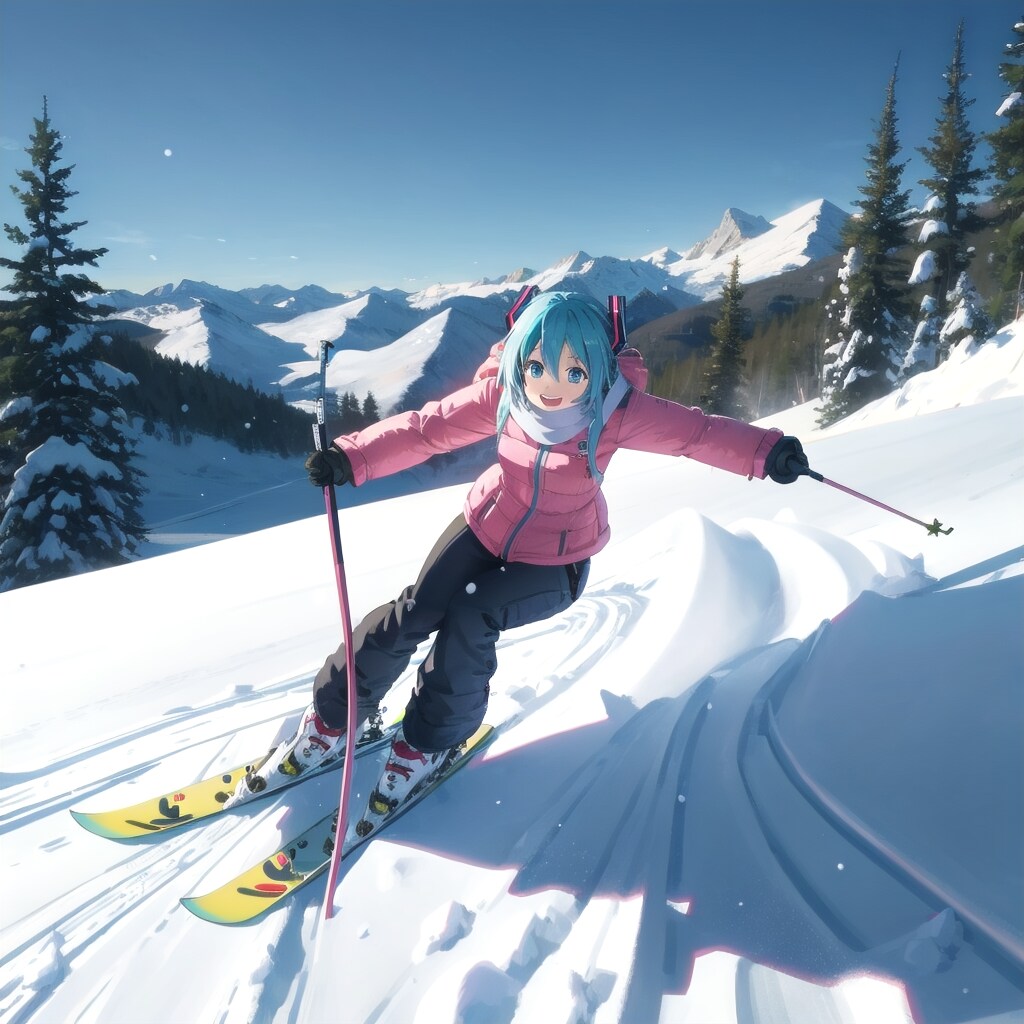 はしゃぐミク | の人気AIイラスト・グラビア