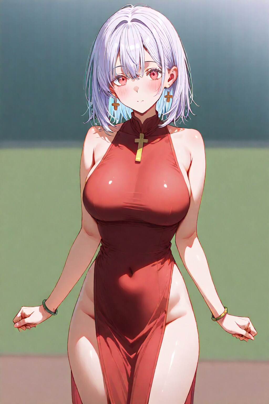 裸エプロンで指圧師