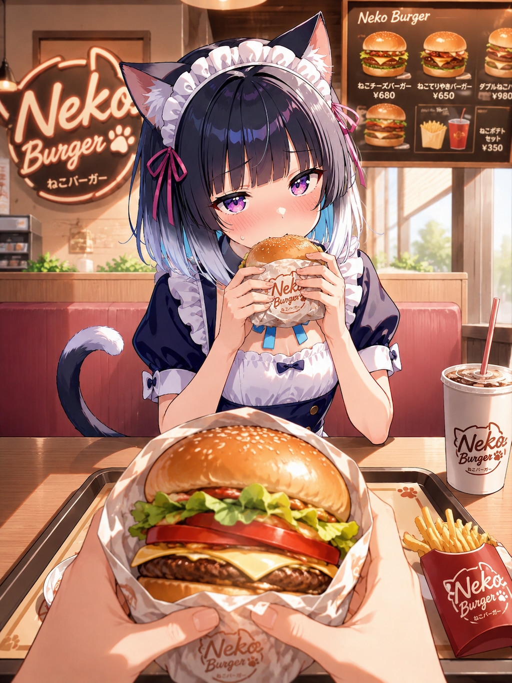 ねこバーガー
