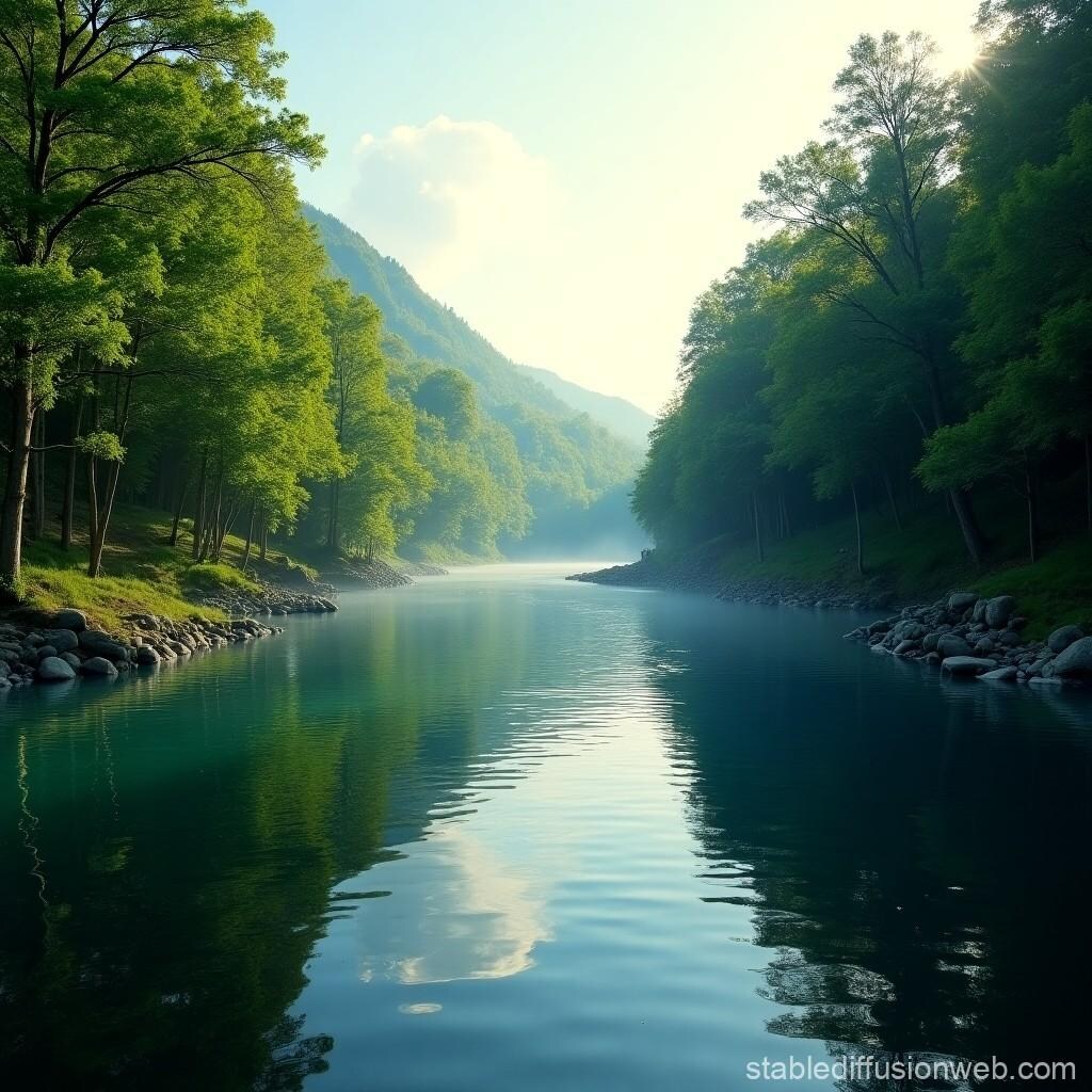 小鳥のさえずりが聞こえそうな心落ち着く風景