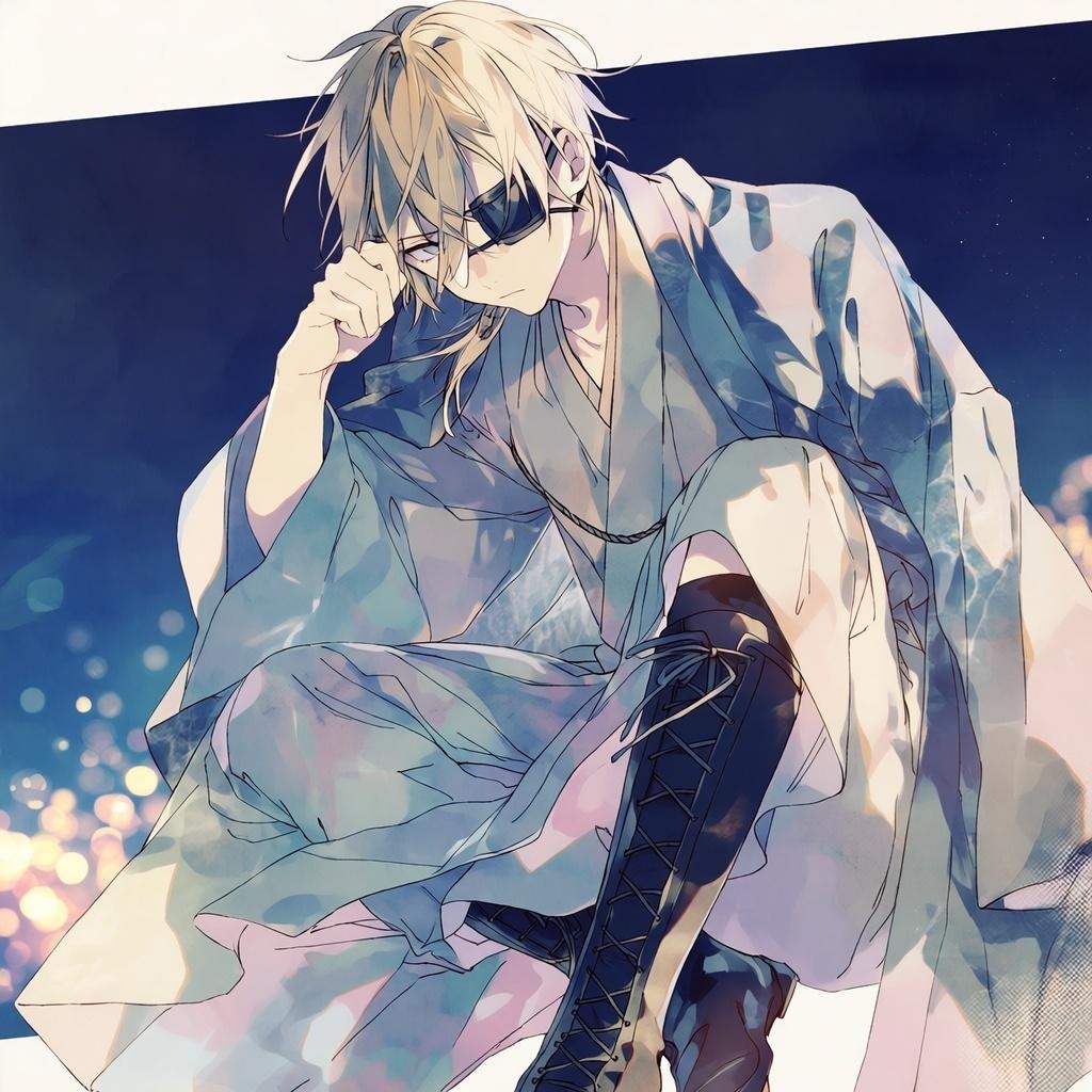 眼帯のイケメン