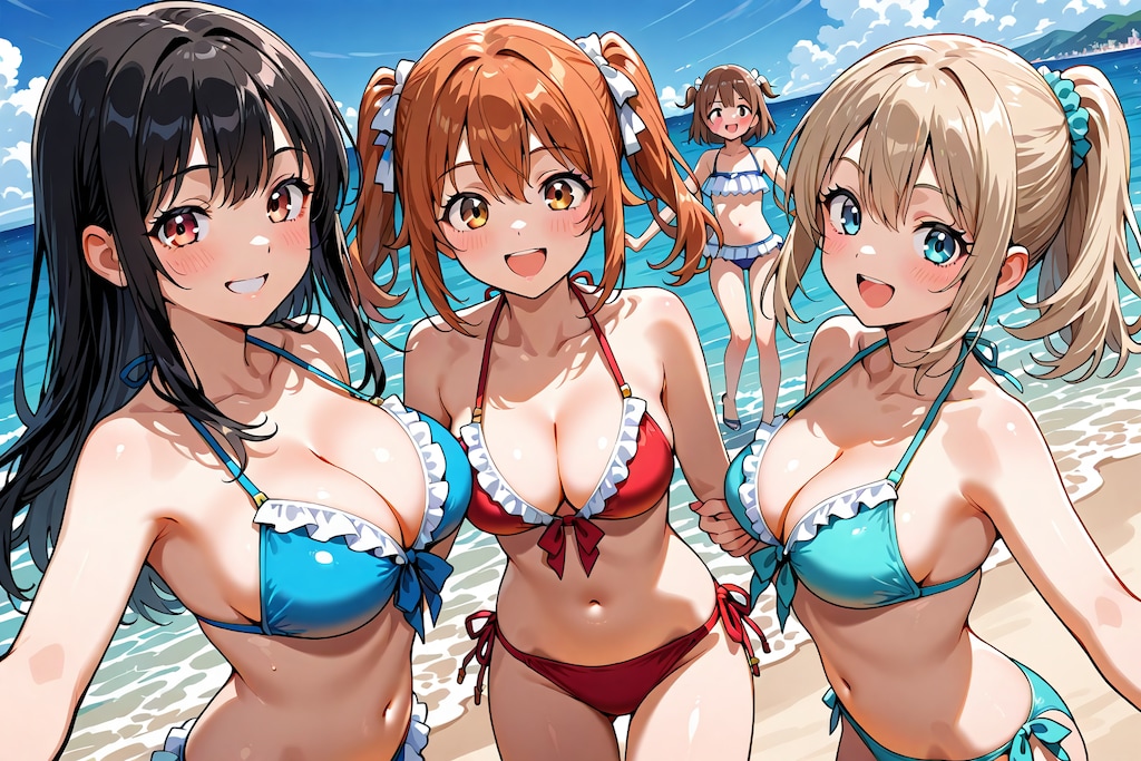 【水着】#BUBBLE 試作版　ーサンプルプロンプト流用参照ー