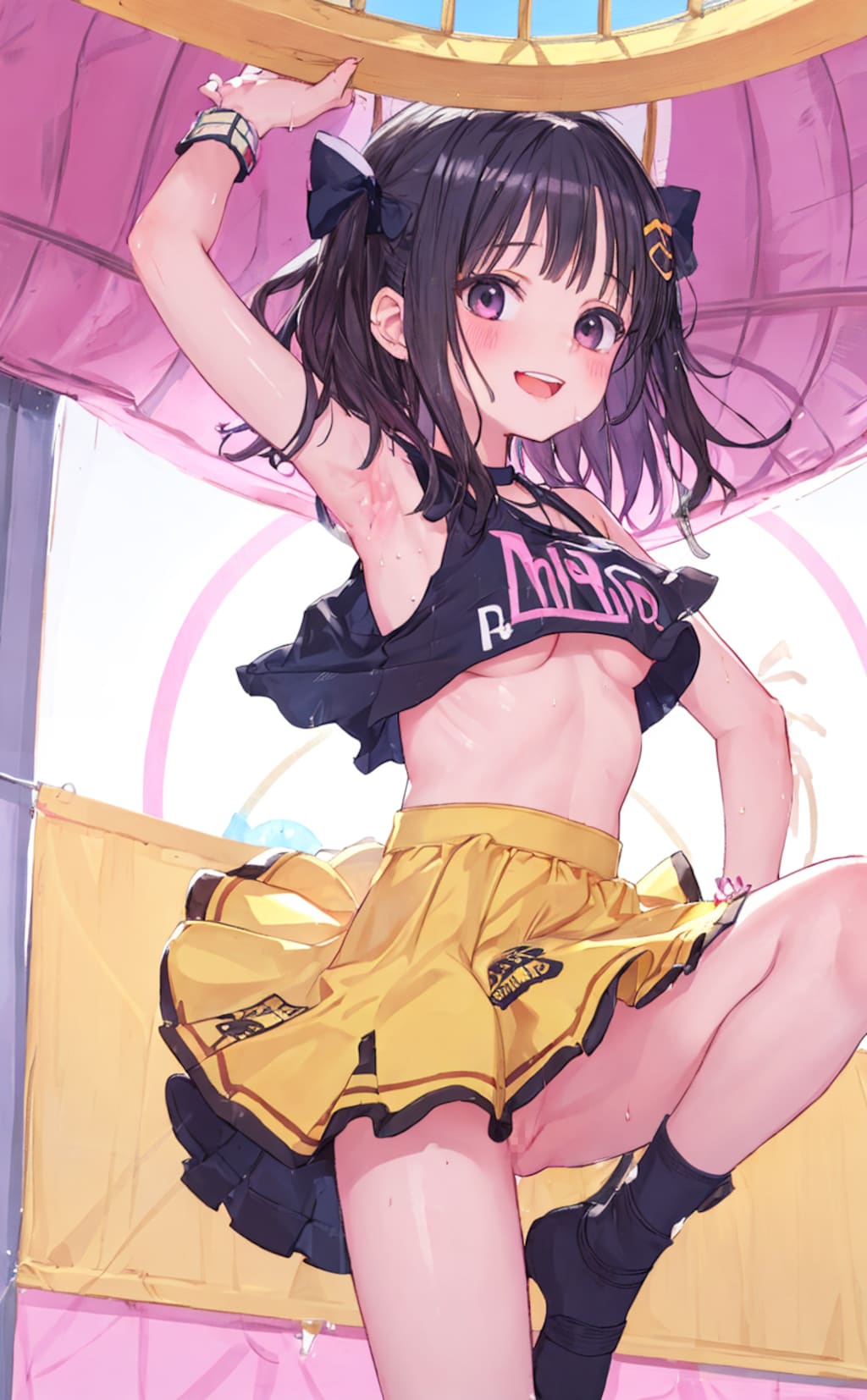 エア遊具でジャンプ！
