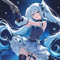 銃で戦う魔法少女 2枚目