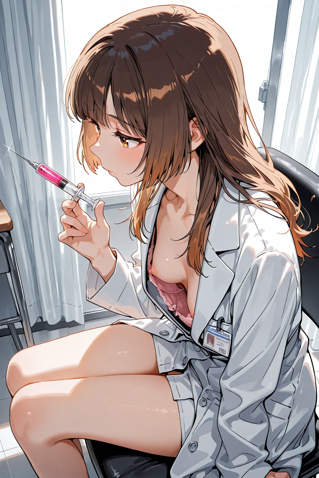 胸チラ女医