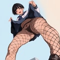 セーラー服網タイツという謎フェチ 4枚目