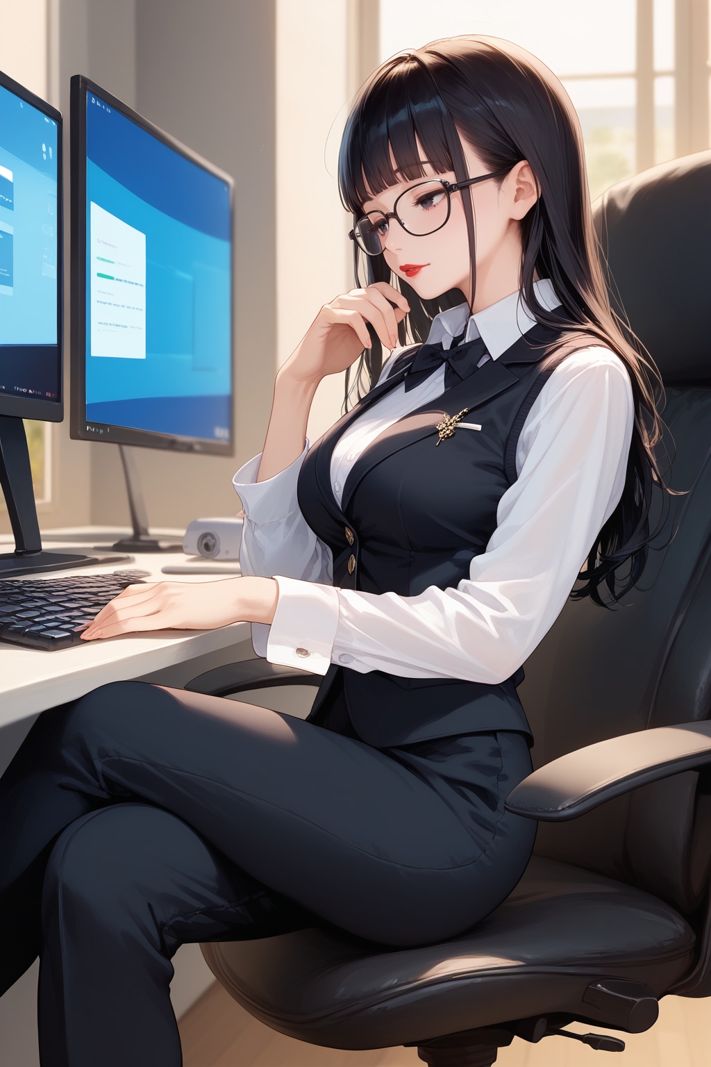 執事ちゃん事務作業中