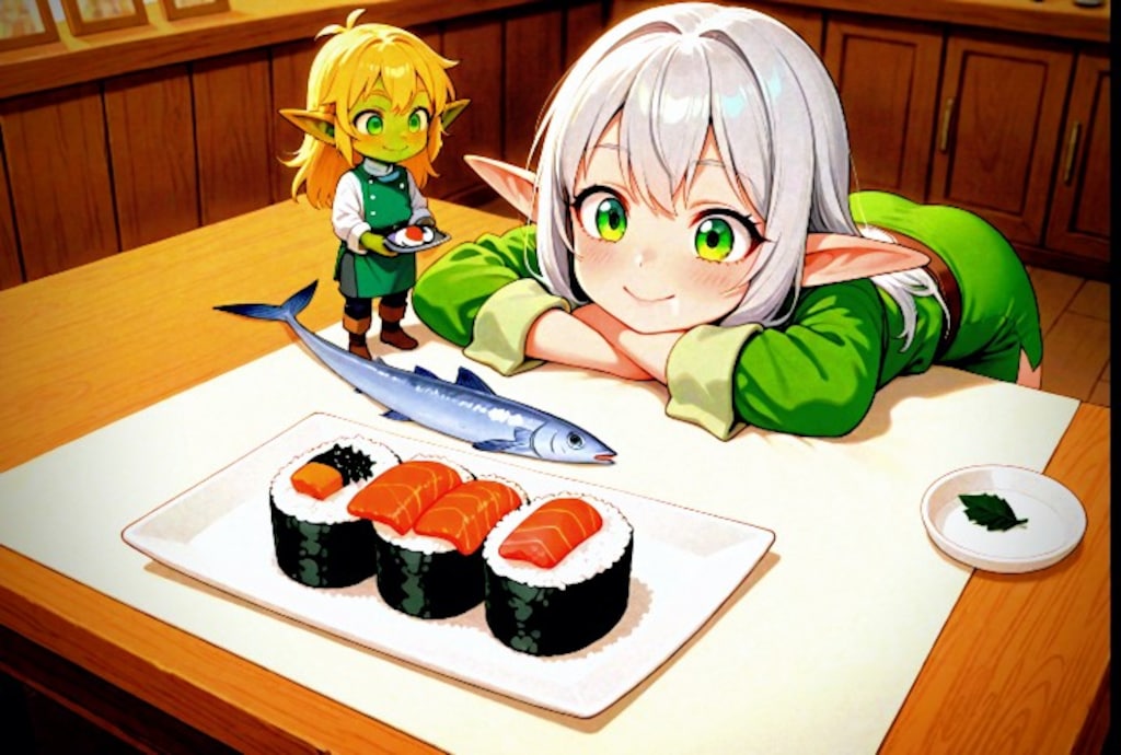 異種族が集まる異世界の寿司店🍣