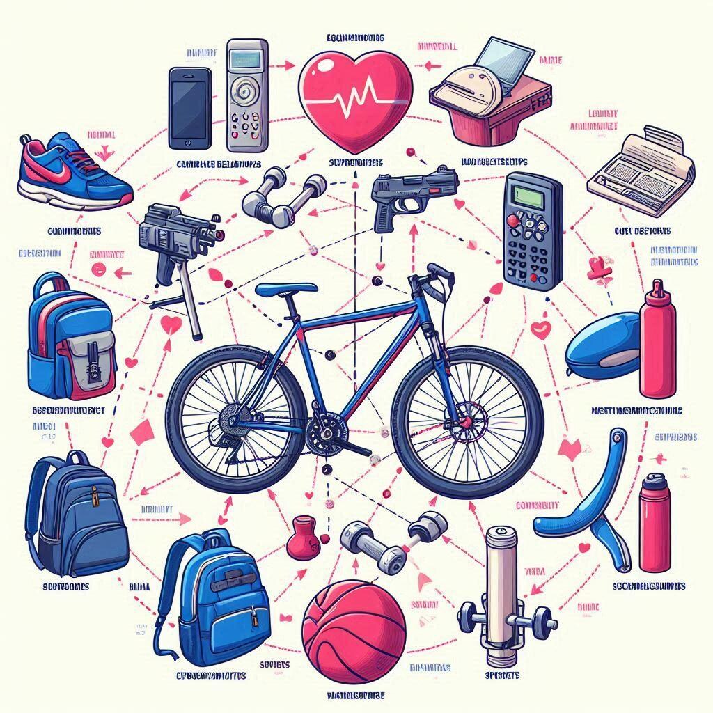 スポーツに使う道具の相関図